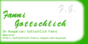 fanni gottschlich business card